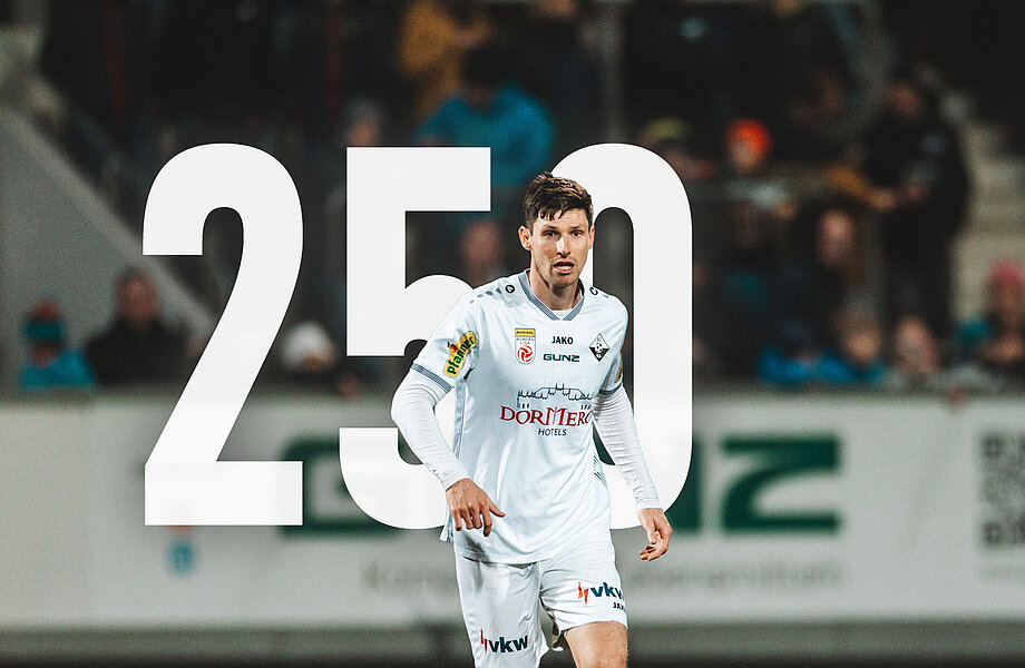 Benedikt Zech feiert sein 250. Spiel für den SCR Altach