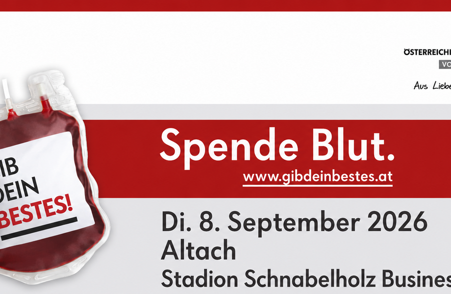 Blutspendeaktion beim SCR Altach: Gemeinsam Leben retten