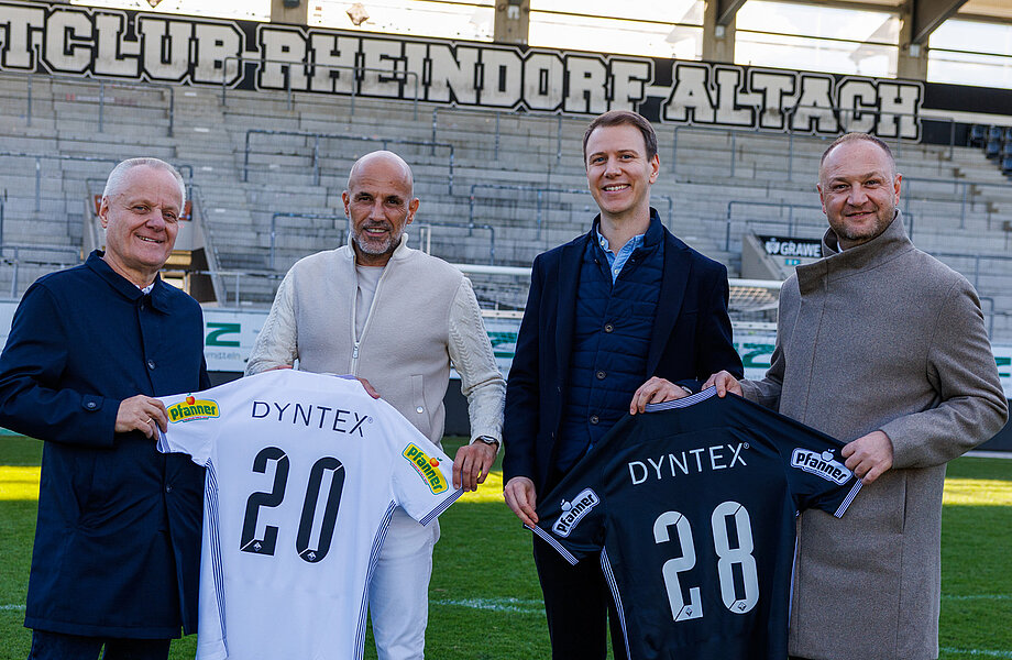 DYNTEX wird neuer Trikotsponsor des SCR Altach